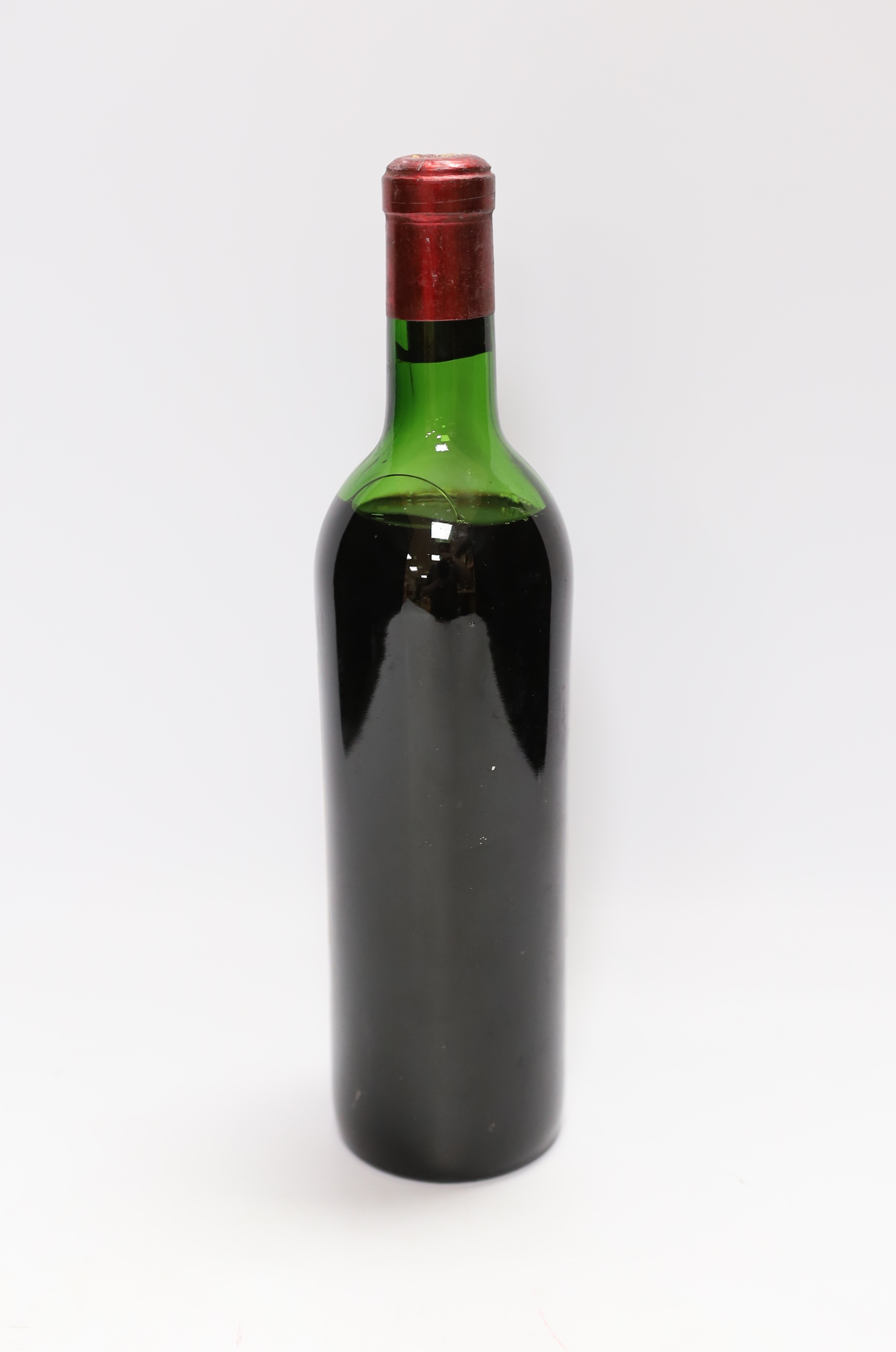 A bottle of Chateau Cheval Blanc 1962